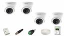 IMPACT BY HONEYWELL 2 MP CCTV Camera Kit Without DVR I 4 Dome AHD Cameras I 1 Hard Disk & Accessories I I-MKIT4CH-2 I Made in India I White...
