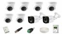 IMPACT BY HONEYWELL 2 MP CCTV KIT Without DVR I with 8 CCTV Cameras I 1 Hard Disk & accesories I I-MKIT8CH-1 I Made in India I White...