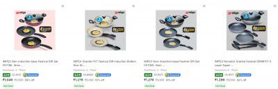 IMPEX  Cookware Set Upto 62% Off 