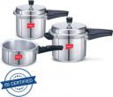 IMPEX Induction Base Combo 2 L, 3 L, 5 L Induction Bottom Pressure Cooker  (Aluminium)...