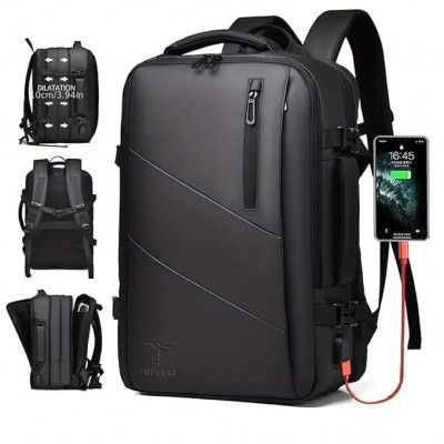 Impulse 40L UrbanLuxe PU Unisex Water Resistant Travel Laptop Backpack