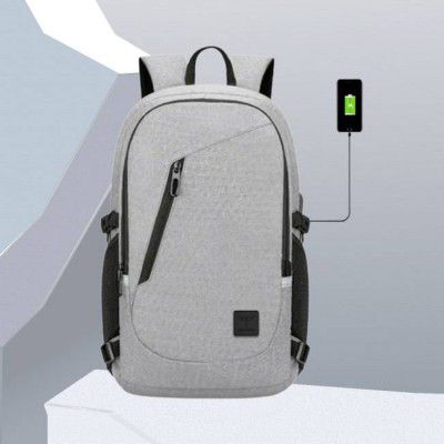 IMPULSE Medium 30 L Laptop Backpack Laptop Backpack Aspire 16 Inch Laptop Backpack with USB Charging Bag for Men  (Grey)