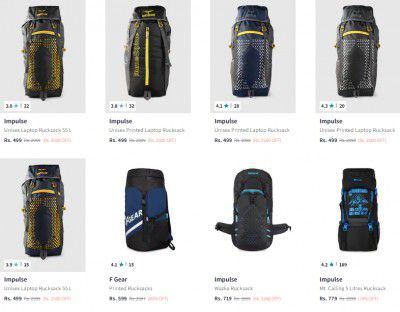 Impulse Rucksack Starts ₹699