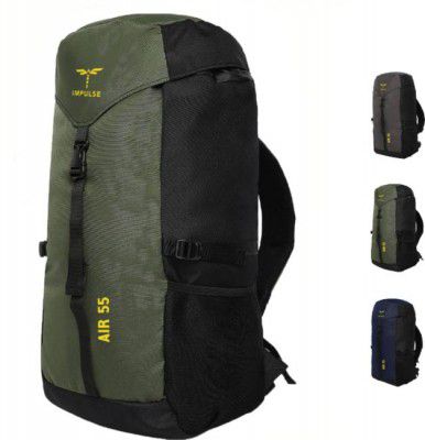 IMPULSE  Travel bag for men tourist backpack for hiking trekking camping Rucksack - 55 L  (Multicolor)