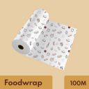 IMVELO Food Wrapping Roll | 100 Meter | Non-Sticky & Oil Proof Food Wrap Paper Foil...