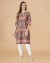INAIA  Women Printed Crepe Straight Kurta...