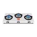 INALSA 3 Commercial Bras Burner Stainless Steel Body Gas Stove...