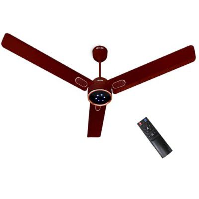 INALSA BLDC Ceiling Fan 1200mm Aero Swift Luxe|LED Indicator|3 Yr Warranty on Motor,Brown