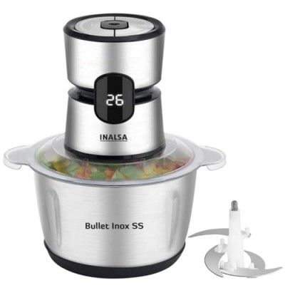 INALSA Bullet Inox SS Electric Chopper 2-Yr Warranty