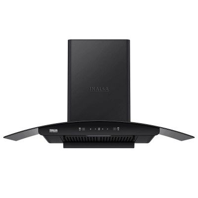 INALSA chimney for kitchen 90cm 1250 m³/hr FIGO90BKMAC|Auto Clean, Filterless Chimney 