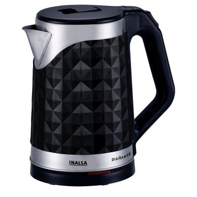 INALSA Double Wall Kettle Diamante|1.8 Ltr| 1300W