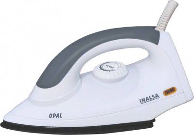 Inalsa Dry Iron Opal 1000 W 1000 W Dry Iron (White/Grey)