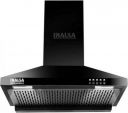 Inalsa EKON 60BK 1050 m³/hr | Efficient Dual LED Lamps & Double Baffle Filter Wall Mounted Black 1050 CMH Chimney...