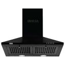 INALSA EKON 60BK 1050 m³/hr Pyramid Kitchen Chimney With Elegant Look|Push Button Control|Efficient Dual LED Lamps & Double Baffle Filter|5 Year Warranty on Motor (Black)...