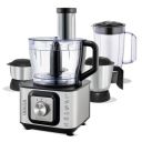 Inalsa INOX 1000 1000W Food Processor with Blender Jar,304 Grade SS Dry Grinding,Chutney Jar,12 Accessories,Centrifugal & Citrus Juicer,(Black/Silver), Standard...