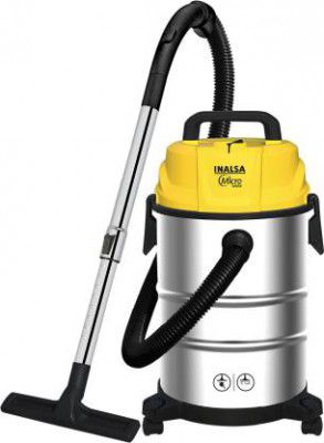Inalsa Micro WD20 with 3 in 1 Multifunction| 19KPA Suction Wet & Dry Vacuum Cleaner  (Silver/Yellow)