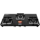 INALSA Premium Slim Gas Stove 3 burners Glasstop |6Yr Warranty on Glass & 2Yr on Burner (Dazzle Infini 3B)...