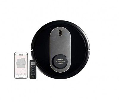 Taurus Inalsa Robot Vacuum Cleaner Homeland Laser- 4 in 1 Function 2300 Pa, Smart Navigation & 10 Cleaning Modes 120 Min Runtime, Works with Alexa & Google Assistant, (Black)