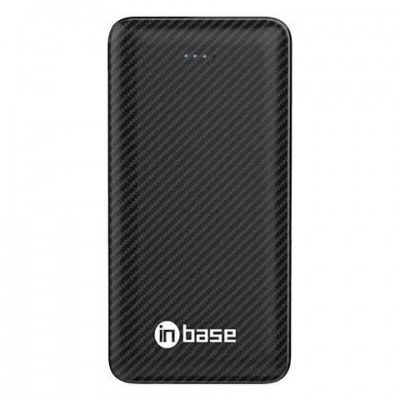 Inbase Fuel 10000 mAh Fast Charging Power Bank (1 Micro USB Type B, 1 Type C & 2 Type A Ports, LED Charging Indicator, Black)