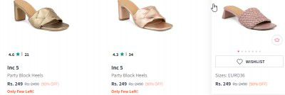 Inc 5 Women's Heels Upto 80% Off