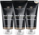 Incredible Man Natural Face Wash Combo | Charcoal & Honey | Skin Protectant & Oil Free | Sulphate & Paraben Free | 100ml each (Pack of 3)...
