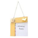India Meets India Camera Hobby Board White Board Pin Board with Marker, Duster Education Material (Yellow)...