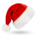 Indian Karigar Santa Cap Plush Fur Christmas Cap Unisex Santa Hat for Adult & Kids Comfortable Soft Free Size...
