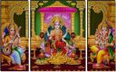 Indianara 3 PC SET OF LAXMI GANESH SARASWATI PAINTING (3500 FL)...