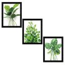 Indianara Set of 3 Framed Art Painting (3911BK) without glass 10.2 X 13, 10.2 X 13, 10.2 X 13 INCH (Style 10)...