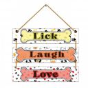 Indianara Set of 3 Pet Lovers Quotes MDF Wall Hanging Decorative Wall Art for Living room | Bedroom | Home Décor | Office | Gift (4593WH)...