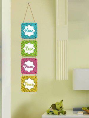 Indianara Set of 4 Wall Hanging for Living room | Bedroom | Home Décor | Digital Reprint 30 inch x 5.5 inch Painting (Without Frame, Pack of 4)