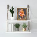Indianara Shirdi Sai Baba Framed wall Painting with Table Top 2880TTWNT (8 ix 6 inch) -WITH FRAME & GLASS...
