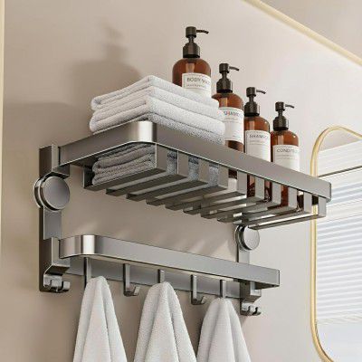 India's First Suction Cup Towel Holder in Bathroom | 24"