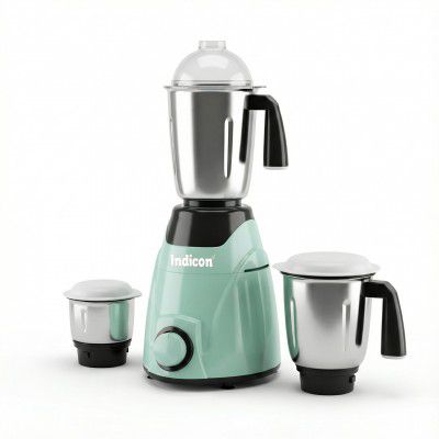 Indicon Alcazar 1 HP 1000W Mixer Grinder | Powerful Motor | 3 Stainless Steel Jars | 3-Speed Control | Pista