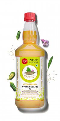 IndicWisdom Wood Pressed White Sesame Oil 500 ml 