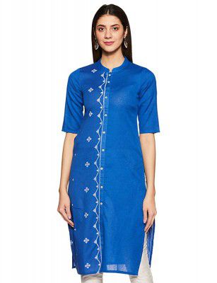indigo by Clarks Womens Cotton Straight Kurta