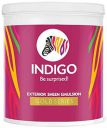 Indigo Exterior Sheen Emulsion Gold Series | Premium Exterior Sheen Paint | Weather & UV Resistant | Low Moisture Absorption | 10 L Black...