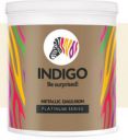 Indigo Metallic Emulsion Platinum Series – Sparkling Metallic Texture Wall Paint | 500 ml Chocolate...