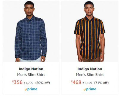 Indigo Nation Mens Slim Shirt up to 80% off