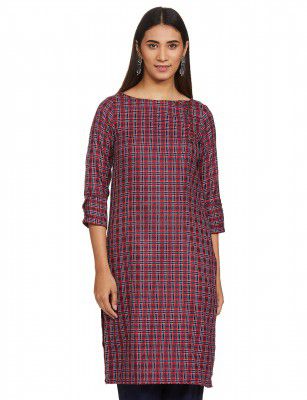 Indigo Womens Acrylic Regular Kurta