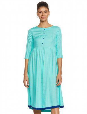 Indigo Womens Rayon A-Line Maxi Dress