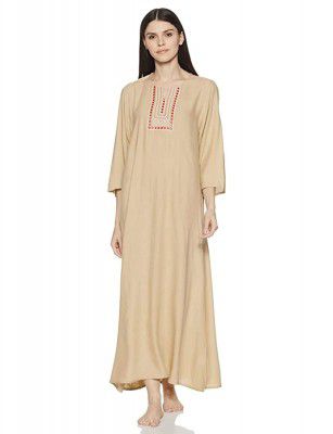 Indigo Womens Rayon Ankle Length Nightdress