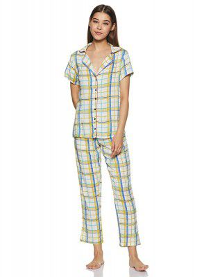 Indigo Womens Rayon Regular Fit Night Suit