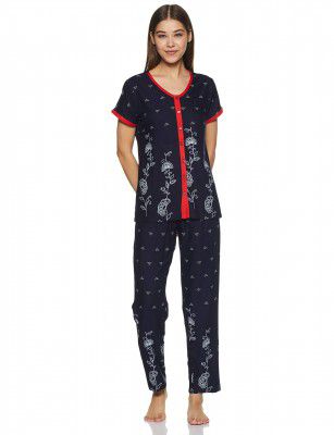 Indigo Womens Rayon Regular Fit Night Suit