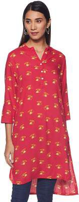 Indigo Women's Rayon Straight Kurta