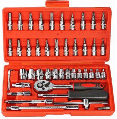 Inditrust Red 46 in 1 Pcs Tool Kit