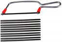 Inditrust Steel Junior Saw Mini Hacksaw Frame with 20 Crown Spare Blades (Black)...