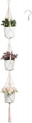 INDIVE GROUP Plant Hangers for Indoor-Outdoor and Balcony Flower Pot Hanger,Handmade Hanging Planter with Macrame Cotton Garden Plants Holders,40 inches(Without Pot)