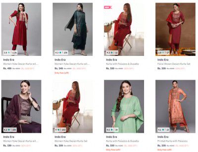 Indo Era Kurtas Sets Upto 88% Off