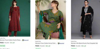 UP TO 85% OFF | Indo Era Women Kurta